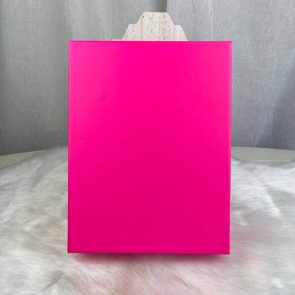 Victoria’s Secret PINK Gift Display Decor Box Silver Holograph Logo Black Bow - Picture 7 of 16